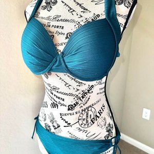 SKYE Bliss Green Women's  Underwire Bikini Swimsuit